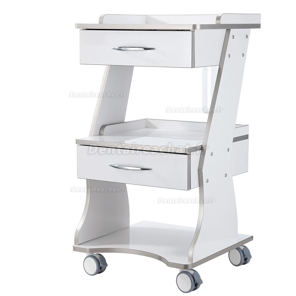 Chariot dentaire mobile Dentech, Chariot à instruments avec armoire de rangement